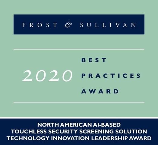 2020 North American AI-based Touchless Security Screening Solution Technology Innovation Leadership Award