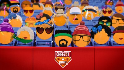 Introducing Cheez-It Wheel Live Fans! It's about to get wheel at the 2020 #CheezItBowl. Build your cheese wheel avatar now at CheezIt.com, and it might just become a jumping, spinning, cheering robot in the stands!