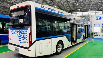 Sunwin 9-series 10.5-meter fuel cell city bus (PRNewsfoto/Shanghai Sunwin Bus Corporation)