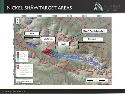 Figure 1. Nickel Shäw Project Map (CNW Group/Nickel Creek Platinum Corp.)
