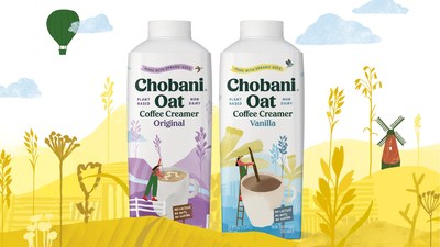 Available in Original and Vanilla, Chobani® Oat Coffee Creamers are vegan-friendly, made with organic oats, and do not contain lactose, nuts or gluten.