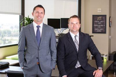 (Left to right) COO Ryan Marier, and CEO, Jim Pate of Secure One Capital announce that they have broken the one-billion-dollar mark in funded loan volume in 2020.