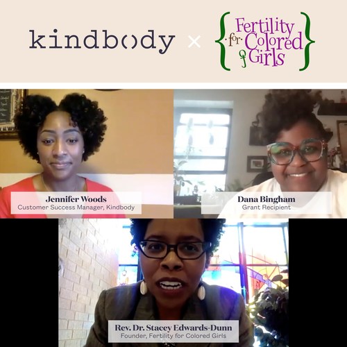 Kindbody, in partnership with Fertility for Colored Girls, notifies one of the $50,000 fertility grant recipients