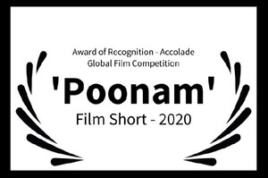 Poonam - A Social Short Wins Award of Recognition in The Accolade Global Film Competition, California, USA