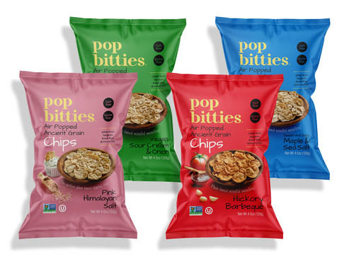 Mark's Mindful Munchies offers a delicious way to enjoy ancient grains with its flagship Pop Bitties chips. Health and the environment are top priorities - the company's plant-based snacks are not only packed with nutrition, but are responsibly made using sustainable, U.S-sourced sorghum.