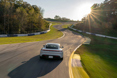 Porsche Taycan Turbo S sets production EV lap time at Michelin Raceway Road Atlanta.