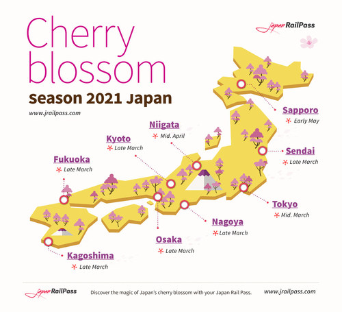 Experience Japan's 2021 Cherry Blossom from home