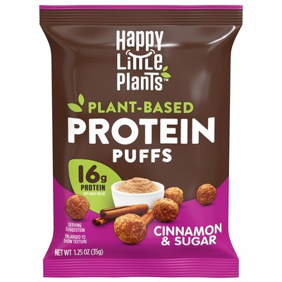 The Maker of the Happy Little Plants® Brand Launch New Plant-Based Protein Puffs