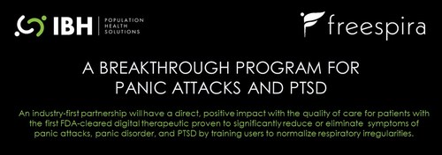 Integrated Behavioral Health (IBH) Announces Breakthrough Programs for Panic Attacks and PTSD in Partnership with Freespira