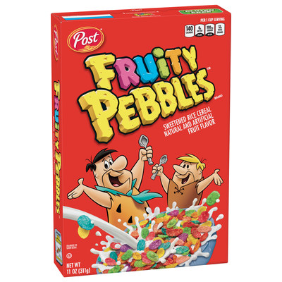 Current Fruity PEBBLES™ cereal box