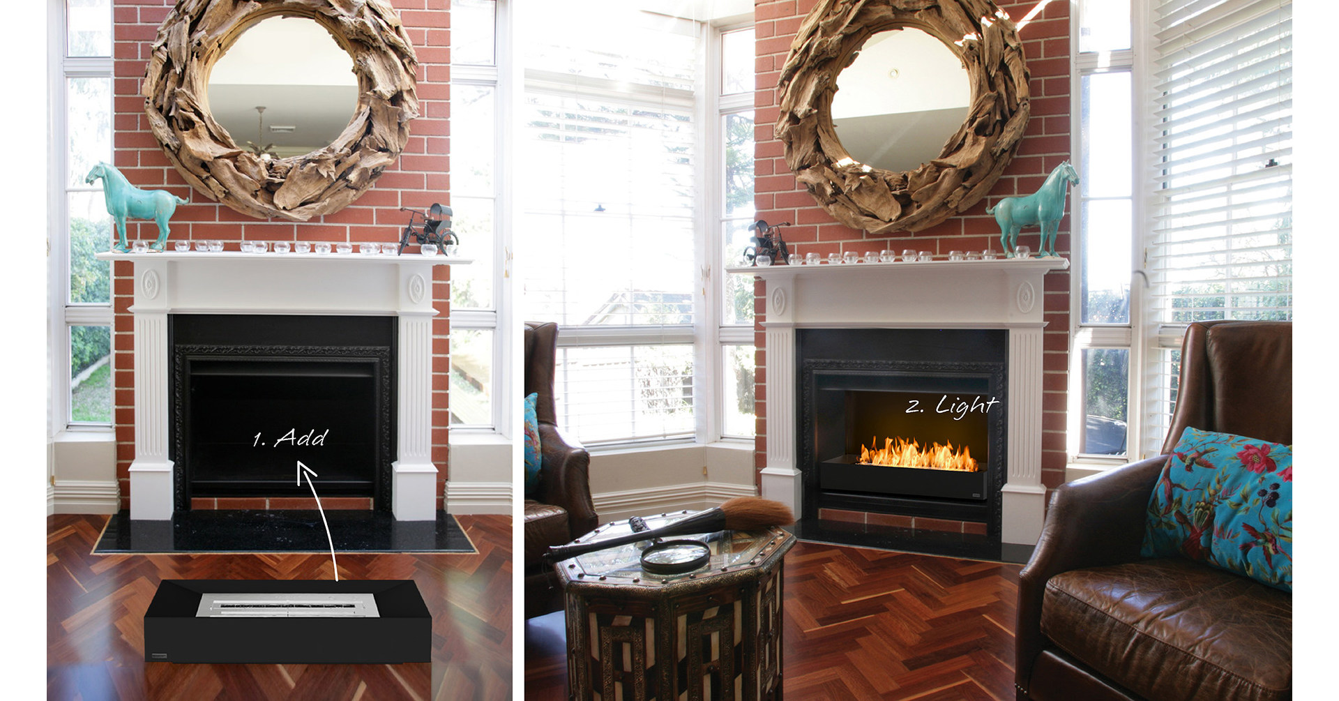 The Simple And Eco Friendly Way To Convert Your Old Fireplace