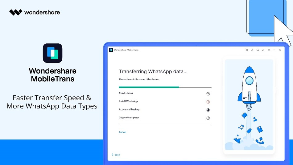 Wondershare MobileTrans 2.0 Arrives with Improved Transfer Speed and Supports More Data Types