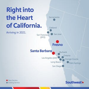 Southwest Airlines Intends To Serve Fresno And Santa Barbara