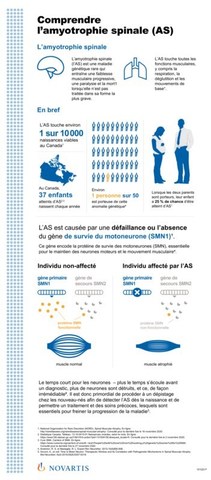 Comprendre l'amytrophie spinale infographie (Groupe CNW/Novartis Pharma Canada inc.)