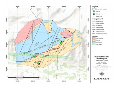 Figure 1.  Massive Sulphide Area Plan View (CNW Group/Cantex Mine Development Corp.)