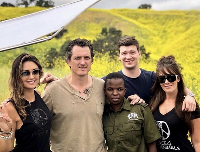 L-R Why On Earth filmmaker Katie Cleary, Damien Mander, Vimbai Kumire, Hunter Nolan, and Krisitin Rizzo