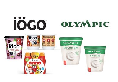 Certains des produits des marques Igo, Igo Nan et Olympic. (Groupe CNW/Lactalis Canada Inc.)