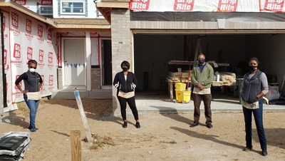 With corporate citizenship as a core value, Andersen employees continue to volunteer for Habitat for Humanity throughout the COVID-19 pandemic, following proper health and safety protocols to help prevent the spread of disease.