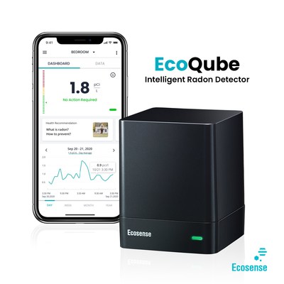 Ecosense Launches EcoQube – Cutting Edge, Fast, Accurate, Connected Intelligent Radon Detector