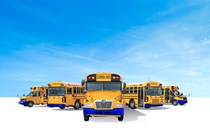 /R E P R I S E -- 300e autobus scolaire électrique livré par Blue Bird/