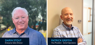 Pictured from left to right: SDI's Darin Stout, Enterprise Sales Director, and Patrick Griffin, Vice President of Southern California Operations