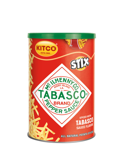 Limited edition KITCO Stix spiced with TABASCO Brand Flavor