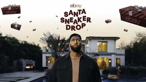 Anthony Davis dropped 500 pairs of sneakers while driving Santa’s sleigh. eBay has now turned the dropped goods into a sneaker drop like no other at ebaysantasneakerdrop.com.