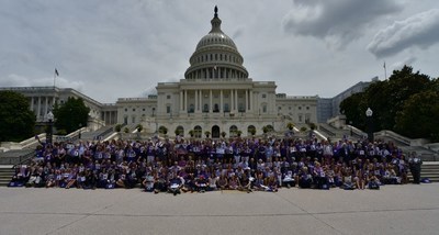 Pancreatic cancer advocates, including 110 survivors, on Capitol Hill at PanCAN's National Advocacy Summit in 2019.