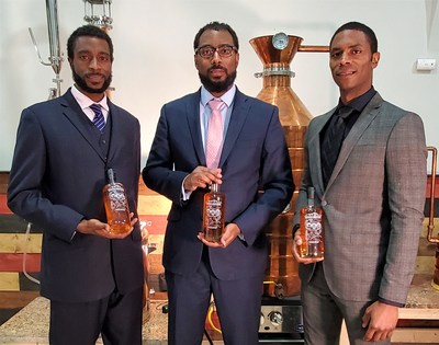 The Brough Brothers, Christian, Victor, and Bryson Yarbrough at Brough Brothers Distillery.