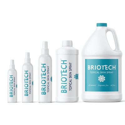 Briotech Topical Skin Spray is the perfect cosmetic solution to soothe and support your skin. Based on the science of Hypochlorous Acid (HOCl), this all-natural, highly-effective, electrically-charged signaling solution mimics the essence of your body's natural defense system. As an addition to your daily skin care regimen, our customers report great cosmetic results with skin imperfections, as a gentle exfoliate, as an anti-wrinkle remedy and in scar reduction, and as a hydrating mist.