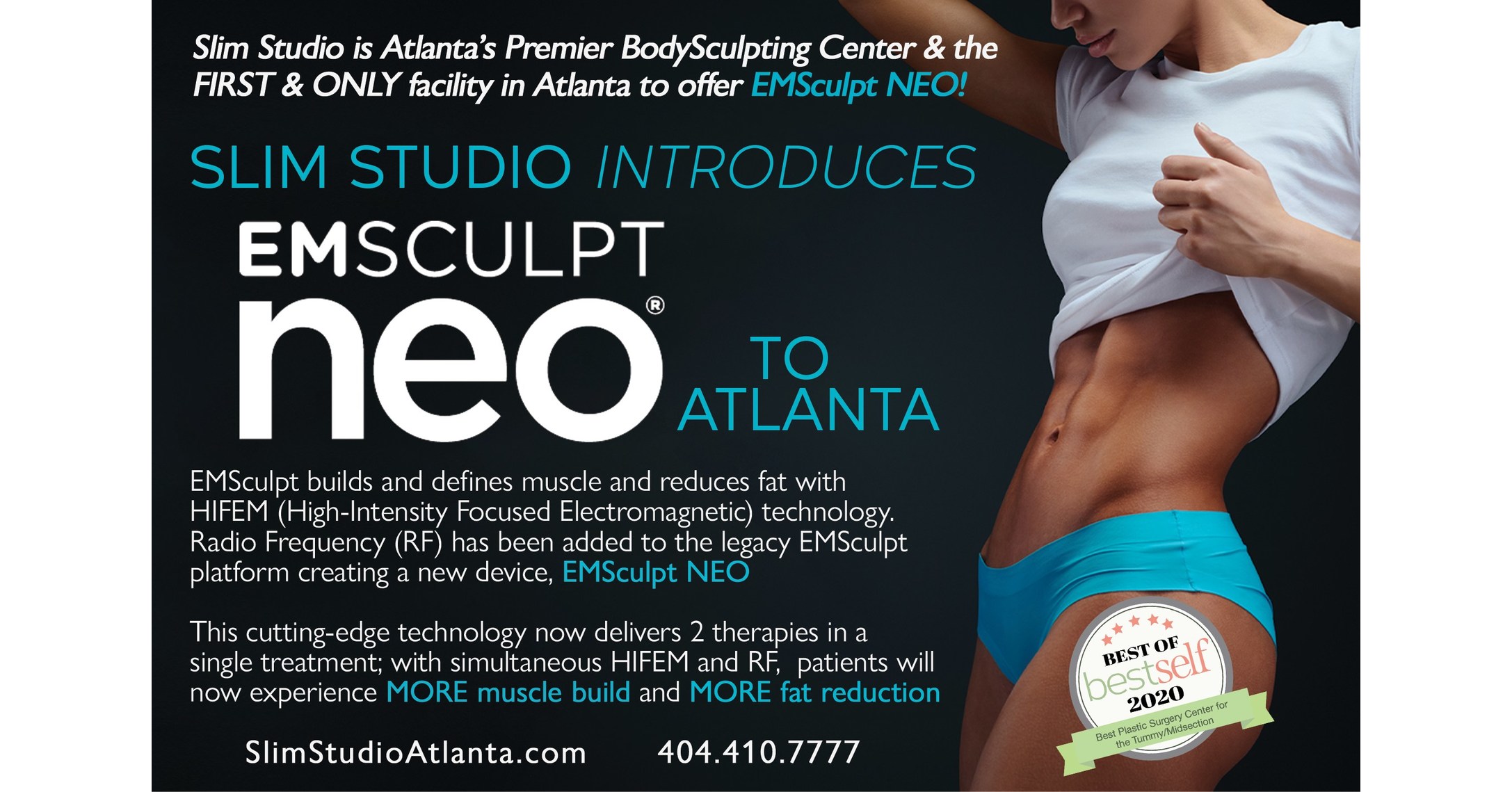 Slim Studio Launches EMSculpt NEO® to Transform Non-Invasive Body  Contouring in Atlanta