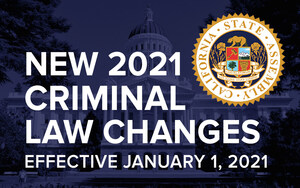 Guide to New 2021 California Criminal Law Changes