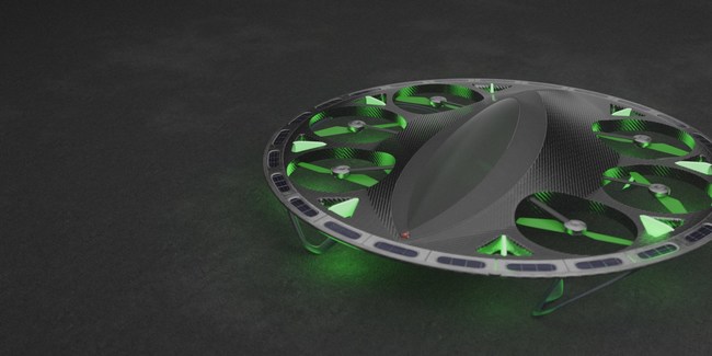 The Daymak Avvenire Skyrider Personal Flying Vehicle.