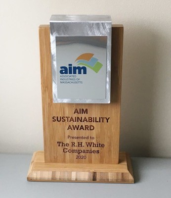 R.H. White Companies 2020 Sustainability Award from Associated Industries of Massachusetts