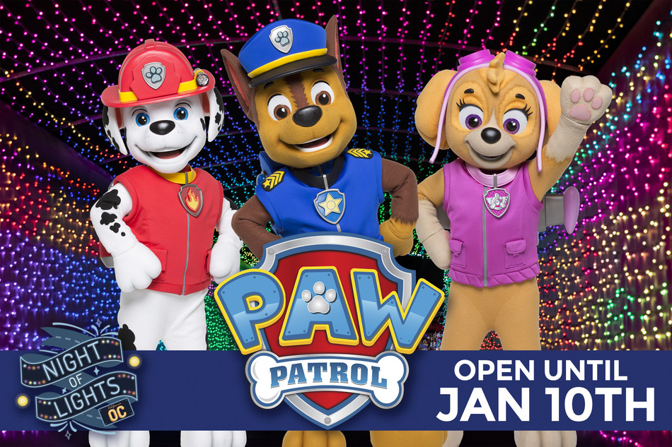 Night Of Lights Oc Celebrates The New Year With Paw Patrol And A Salute To Community Heroes Night With Free Admission For Healthcare And Frontline Workers