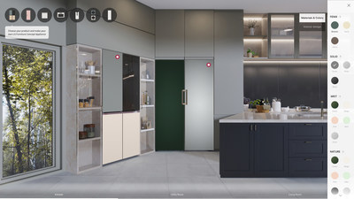The virtual showroom of LG Furniture Concept Appliances