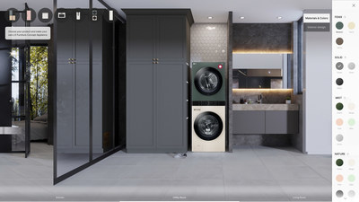 The virtual showroom of LG Furniture Concept Appliances