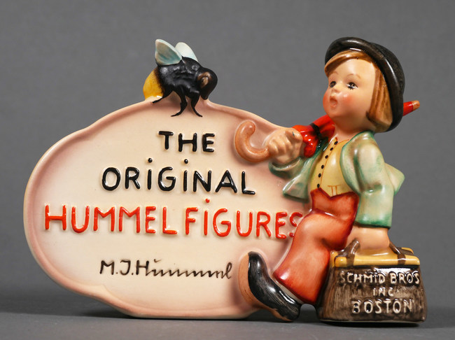 Extremely rare Schmid Bros. Hummel plaque, HUM 210, one of the hundreds of the most elusive rarities to be offered at Blackwell Auctions (www.BlackwellAuctions.com) on January 16, 2021, part of arguably the most important Hummel collection ever assembled.
