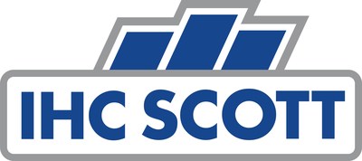 New logo for the combined companies of IHC (Interstate Highway Construction) and Scott Contracting, Inc., now known as IHC Scott.