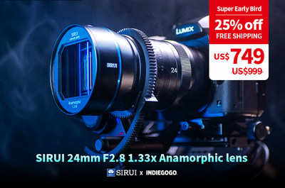 SIRUI Launch 24mm F2.8 1.33x Anamorphic Lens in Micro Four