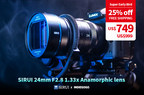 SIRUI Launch 24mm F2.8 1.33x Anamorphic Lens in Micro Four Thirds, Sony E, Canon EF-M, Nikon Z and Fujifilm X Mounts