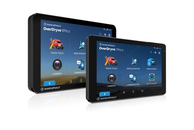 Rand McNally's OverDryve Pro II, the powerful, top-end device for professional drivers, is now available with a 7-inch screen as well as the original 8-inch screen.