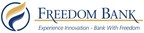 Freedom Bank Launches New Freedom2Earn Interest Checking Account for Consumer and Business Clients