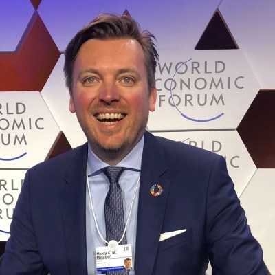 Monty Metzger, CEO & Founder at LCX.com. Photo taken at the World Economic Forum.