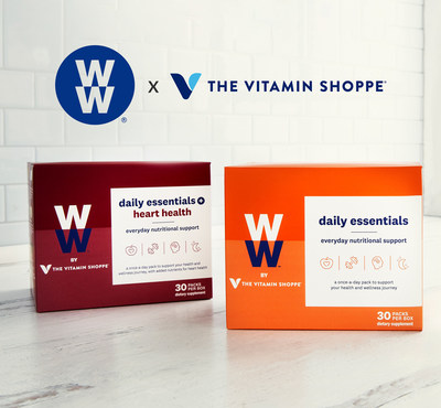 The co-branded nutritional supplement packs are available in-store and online through The Vitamin Shoppe and WW.