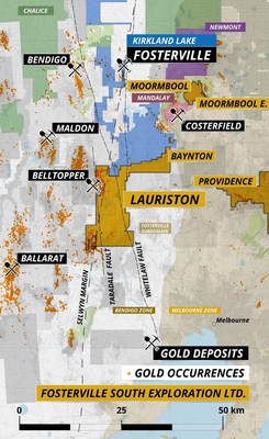 Figure 1 – The Lauriston Gold Project (CNW Group/Fosterville South Exploration Ltd.)