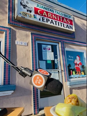 In His Continuing Series of Interviews with Iconic Food Items, Lick the Plate Host David Boylan Gets Down on It with a California Burrito from Juanita's Taco Shop in Encinitas, California