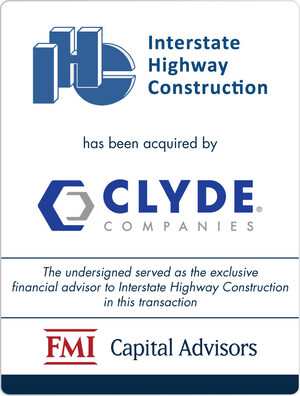 FMI Capital Advisors Announces Interstate Highway Construction Sale to Clyde Companies