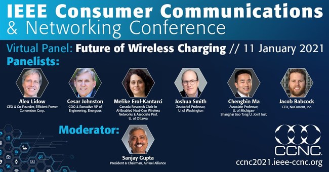 The Future of Wireless Charging Panel at CCNC 2021