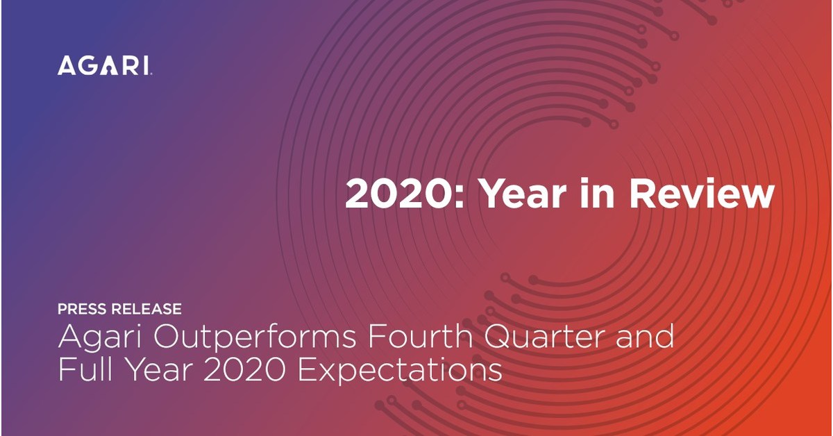 Agari Outperforms Fourth Quarter and Full Year 2020 Expectations; Uncovers Cybercriminals Behind COVID-19 Unemployment Fraud; Earns Industry Recognitions for Innovation - Vimarsana News
